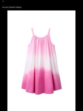 Zara Pink Ombre Tie-Dye Tank Dress